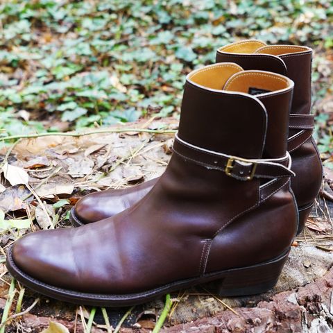 Clinch Jodhpur Boots in Brown French Calfskin