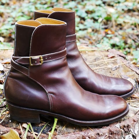 Clinch Jodhpur Boots in Brown French Calfskin