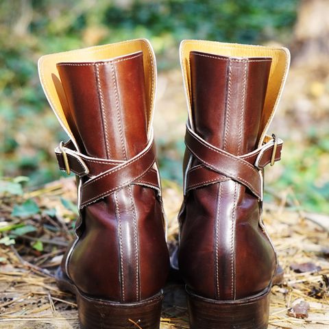 Clinch Jodhpur Boots in Brown French Calfskin