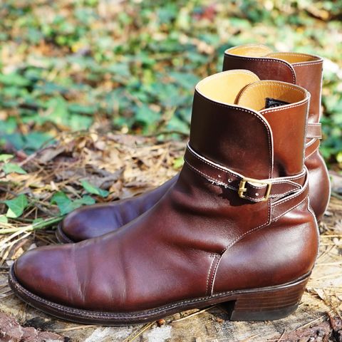 Clinch Jodhpur Boots in Brown French Calfskin