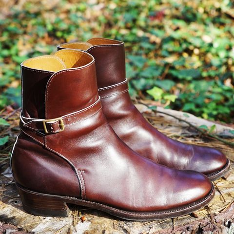 Clinch Jodhpur Boots in Brown French Calfskin