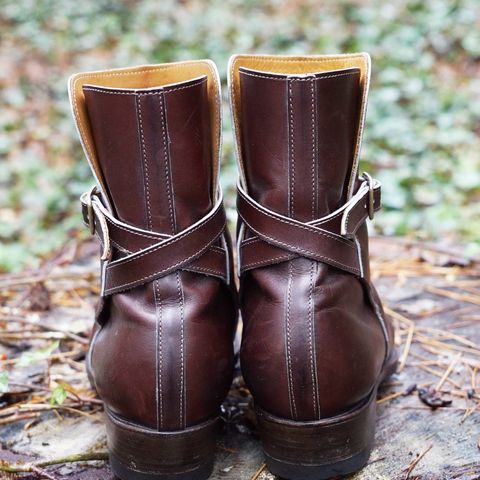 Clinch Jodhpur Boots in Brown French Calfskin