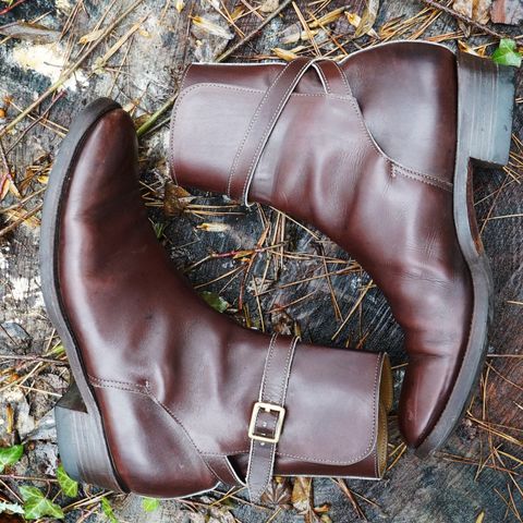 Clinch Jodhpur Boots in Brown French Calfskin