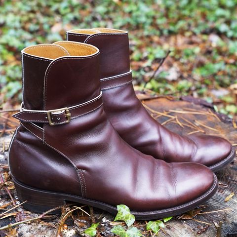 Clinch Jodhpur Boots in Brown French Calfskin