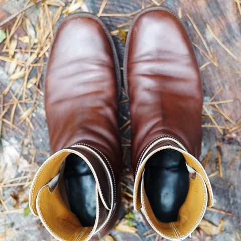 Clinch Jodhpur Boots in Brown French Calfskin