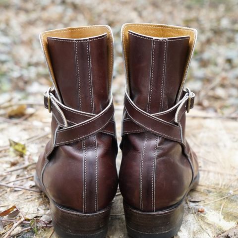 Clinch Jodhpur Boots in Brown French Calfskin