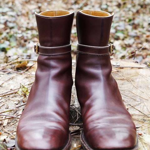 Clinch Jodhpur Boots in Brown French Calfskin