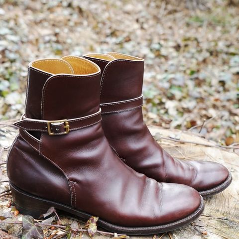 Clinch Jodhpur Boots in Brown French Calfskin