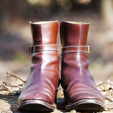Clinch Jodhpur Boots in Brown French Calfskin