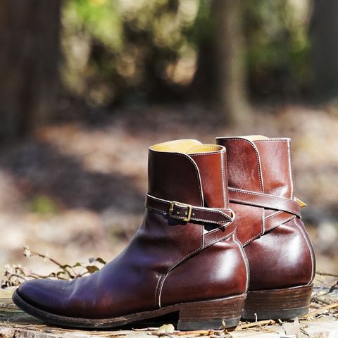 Clinch Jodhpur Boots in Brown French Calfskin
