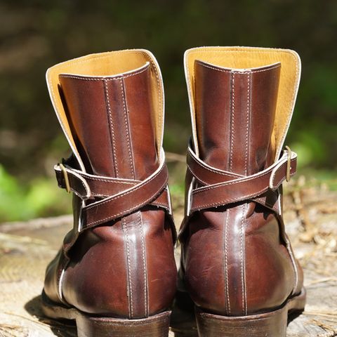 Clinch Jodhpur Boots in Brown French Calfskin