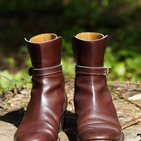 Clinch Jodhpur Boots in Brown French Calfskin