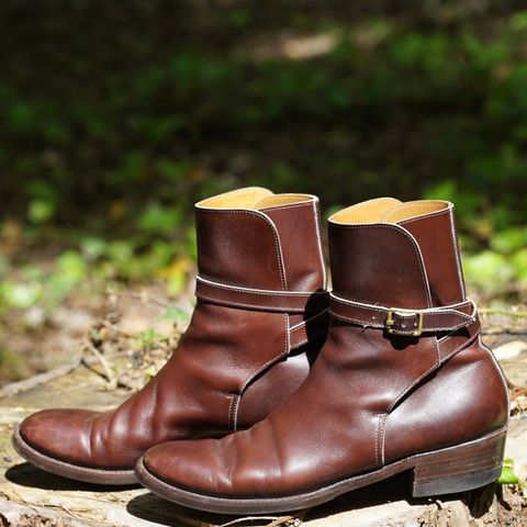 Clinch Jodhpur Boots in Brown French Calfskin