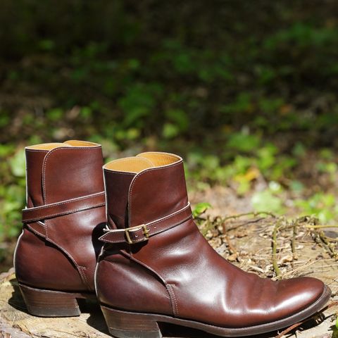 Clinch Jodhpur Boots in Brown French Calfskin