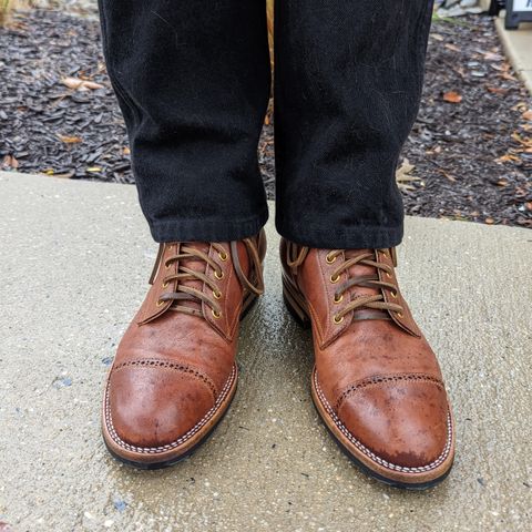 Iron Boots Devil Dog in Unknown Leather