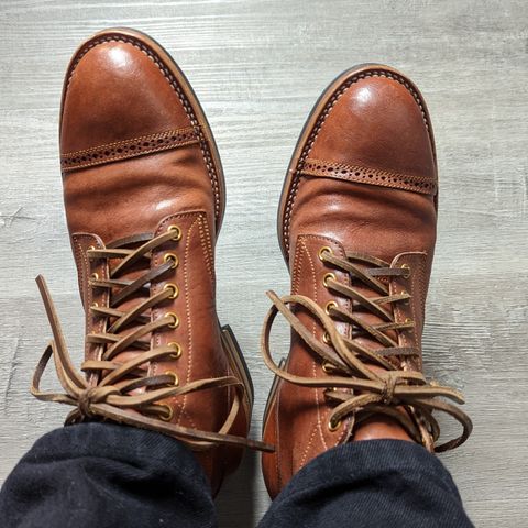 Iron Boots Devil Dog in Unknown Leather