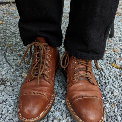 Iron Boots Devil Dog in Unknown Leather