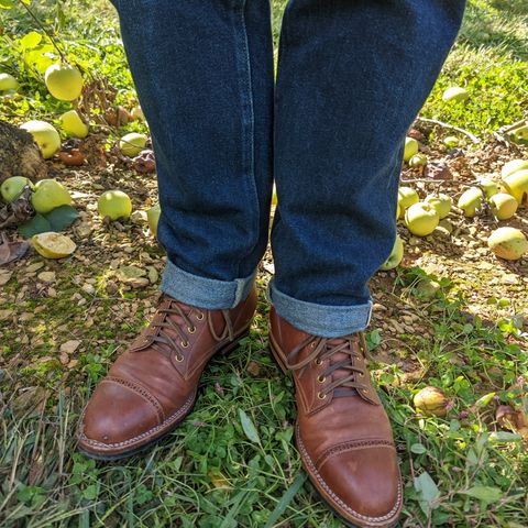 Iron Boots Devil Dog in Unknown Leather