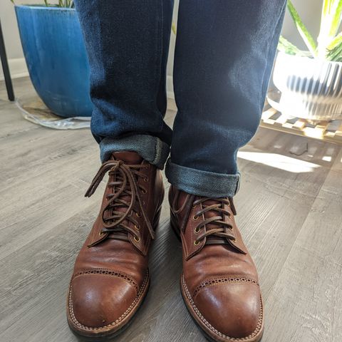 Iron Boots Devil Dog in Unknown Leather