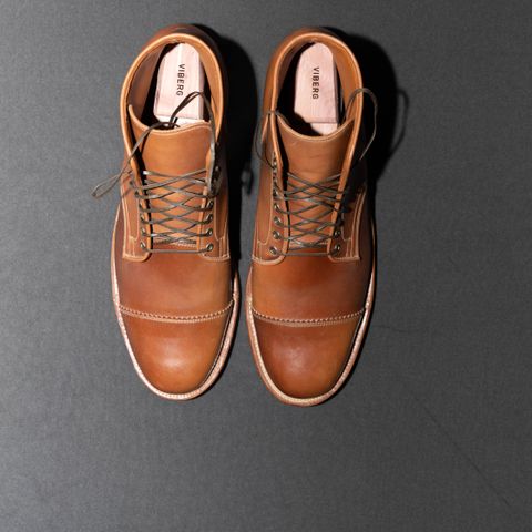 Viberg Service Boot PCT in Horween Natural Shell Cordovan
