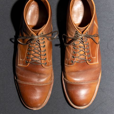 Viberg Service Boot PCT in Horween Natural Shell Cordovan