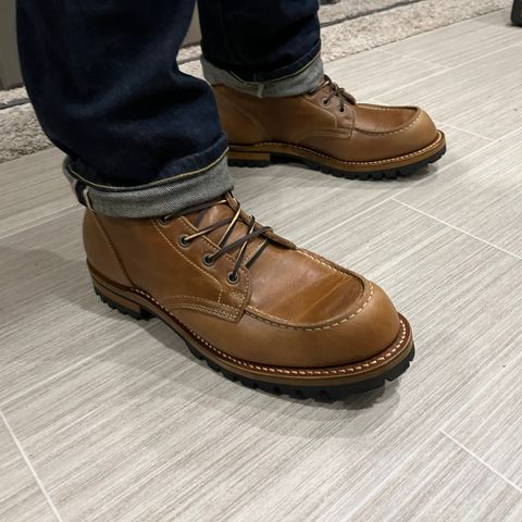 Truman Moc Toe in Seidel Sesame Double Shot