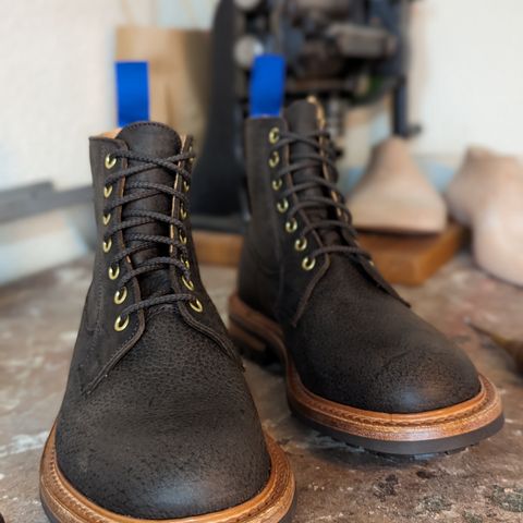 Tricker's Ripon Derby Field Boot in C.F. Stead Flint Kudu