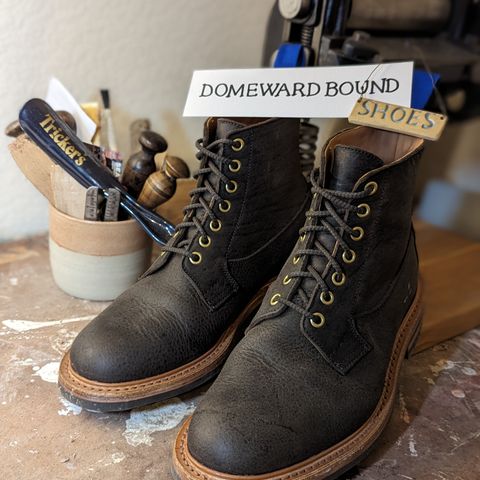 Tricker's Ripon Derby Field Boot in C.F. Stead Flint Kudu