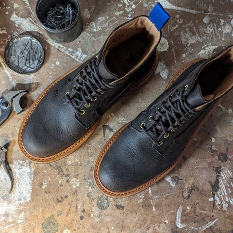 Tricker's Ripon Derby Field Boot in C.F. Stead Flint Kudu