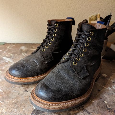 Tricker's Ripon Derby Field Boot in C.F. Stead Flint Kudu