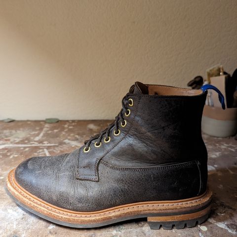Tricker's Ripon Derby Field Boot in C.F. Stead Flint Kudu
