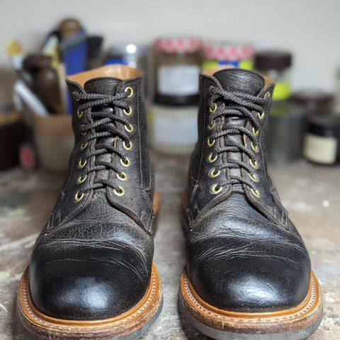 Tricker's Ripon Derby Field Boot in C.F. Stead Flint Kudu
