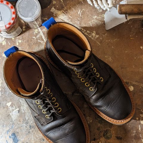 Tricker's Ripon Derby Field Boot in C.F. Stead Flint Kudu