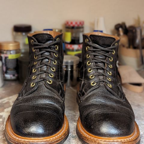 Tricker's Ripon Derby Field Boot in C.F. Stead Flint Kudu