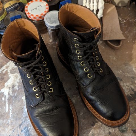 Tricker's Ripon Derby Field Boot in C.F. Stead Flint Kudu