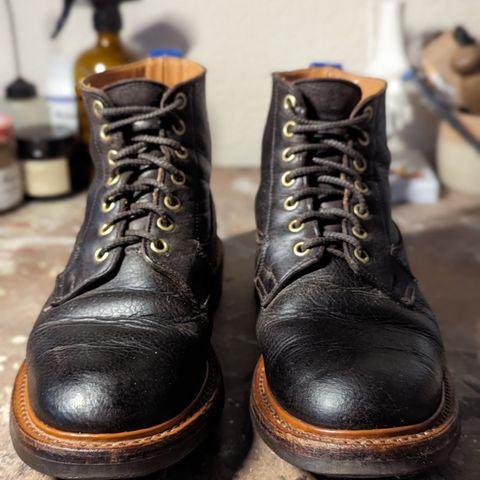 Tricker's Ripon Derby Field Boot in C.F. Stead Flint Kudu