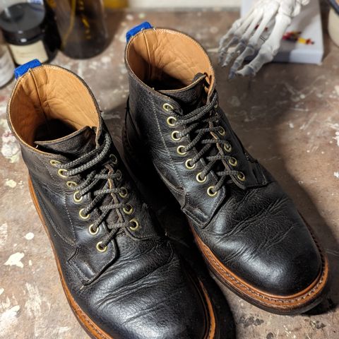 Tricker's Ripon Derby Field Boot in C.F. Stead Flint Kudu