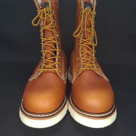 Thorogood 8" Plain Toe in Tobacco Gladiator Oil-Tanned
