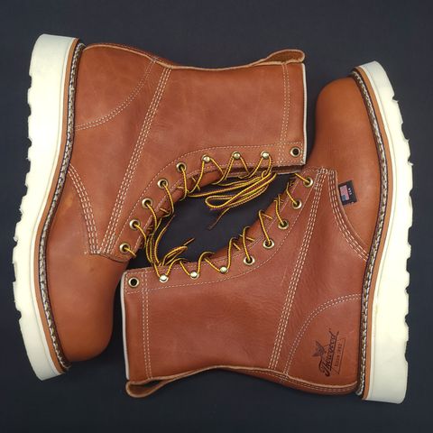 Thorogood 8" Plain Toe in Tobacco Gladiator Oil-Tanned