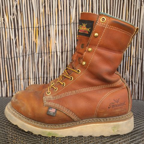 Thorogood 8" Plain Toe in Tobacco Gladiator Oil-Tanned