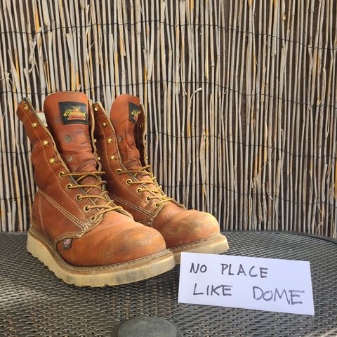 Thorogood 8" Plain Toe in Tobacco Gladiator Oil-Tanned