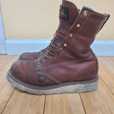 Thorogood 8" Plain Toe in Tobacco Gladiator Oil-Tanned