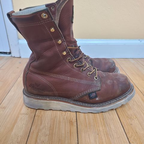 Thorogood 8" Plain Toe in Tobacco Gladiator Oil-Tanned