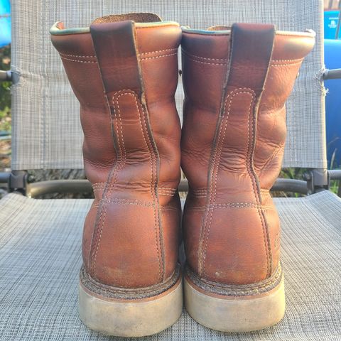 Thorogood 8" Plain Toe in Tobacco Gladiator Oil-Tanned