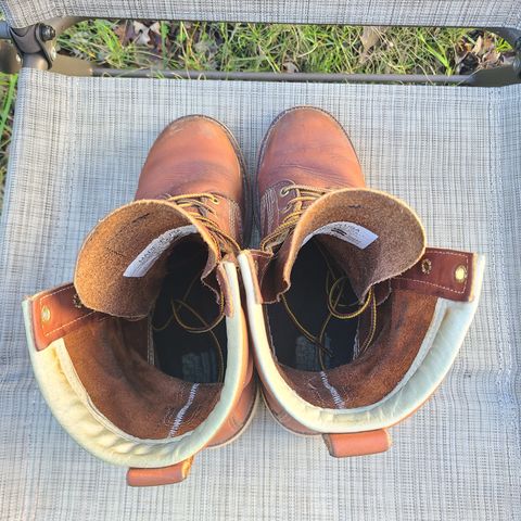Thorogood 8" Plain Toe in Tobacco Gladiator Oil-Tanned