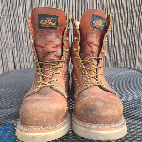 Thorogood 8" Plain Toe in Tobacco Gladiator Oil-Tanned