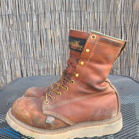 Thorogood 8" Plain Toe in Tobacco Gladiator Oil-Tanned