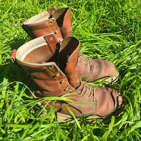 Thorogood 8" Plain Toe in Tobacco Gladiator Oil-Tanned