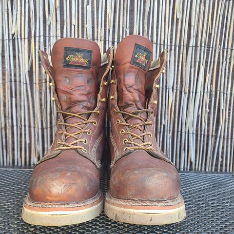 Thorogood 8" Plain Toe in Tobacco Gladiator Oil-Tanned