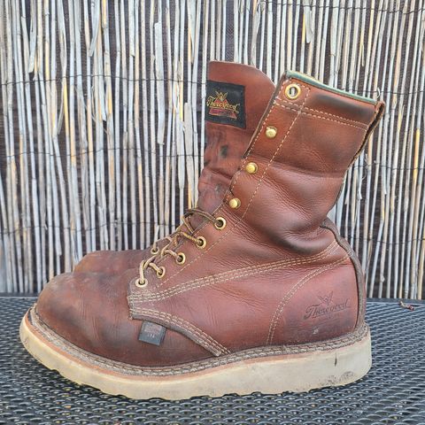 Thorogood 8" Plain Toe in Tobacco Gladiator Oil-Tanned